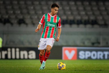 Estadio Dom Afonso Henriques, Guimaraes, Portekiz 'de Vitoria Sport Clube ile CF Estrela Amadora arasında oynanan Liga Portekiz maçında Hevertton Santos. (Maciej Rogowski)