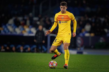 Andreas Christensen UEFA Şampiyonlar Ligi 'nde SSC Napoli ile FC Barcelona arasında oynanan 23 / 24 maçında Stadio Diego Armando Maradona, Napoli, İtalya. (Maciej Rogowski)
