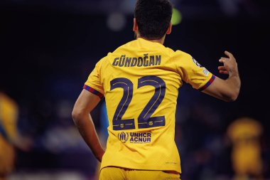 Ilkay Gundogan UEFA Şampiyonlar Ligi 'nde SSC Napoli ile FC Barcelona arasında oynanan 23 / 24 maçında Stadio Diego Armando Maradona, Napoli, İtalya. (Maciej Rogowski)