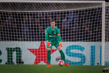 Marc-Andre ter Stegen UEFA Şampiyonlar Ligi 'nde SSC Napoli ile FC Barcelona arasında oynanan 23 / 24 maçında Stadio Diego Armando Maradona, Napoli, İtalya. (Maciej Rogowski)