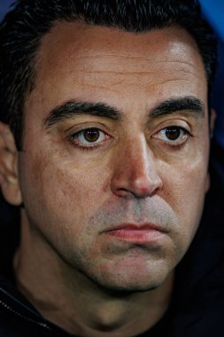 Xavi, UEFA Şampiyonlar Ligi 'nde SSC Napoli ile FC Barcelona arasında oynanan 23 / 24 maçında Stadio Diego Armando Maradona, Napoli, İtalya. (Maciej Rogowski)