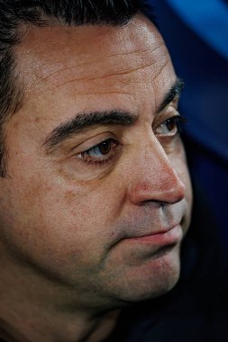 Xavi, UEFA Şampiyonlar Ligi 'nde SSC Napoli ile FC Barcelona arasında oynanan 23 / 24 maçında Stadio Diego Armando Maradona, Napoli, İtalya. (Maciej Rogowski)