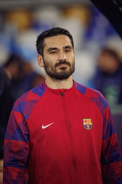 Ilkay Gundogan UEFA Şampiyonlar Ligi 'nde SSC Napoli ile FC Barcelona arasında oynanan 23 / 24 maçında Stadio Diego Armando Maradona, Napoli, İtalya. (Maciej Rogowski)