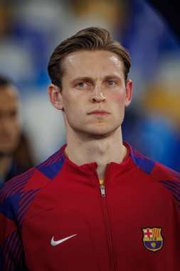 Frenkie de Jong UEFA Şampiyonlar Ligi 'nde SSC Napoli ile FC Barcelona arasında oynanan 23 / 24 maçında Stadio Diego Armando Maradona, Napoli, İtalya. (Maciej Rogowski)