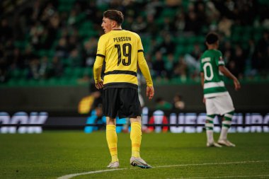Noah Persson, UEFA Avrupa Ligi 'nde Sporting CP ve BSC Young Boys arasında oynanan Estadio Jose Alvalade, Lizbon, Portekiz maçında. (Maciej Rogowski)