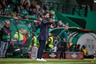 Ruben Amorim UEFA Avrupa Ligi 'nde Sporting CP ve BSC Young Boys arasında oynanan Estadio Jose Alvalade, Lizbon, Portekiz maçında. (Maciej Rogowski)