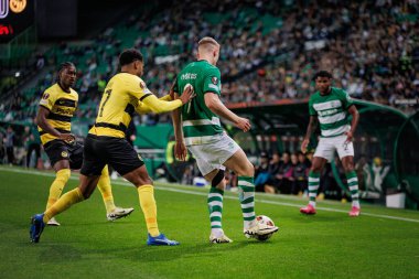 Viktor Gyokeres UEFA Avrupa Ligi 'nde Sporting CP ve BSC Young Boys arasında oynanan 23 / 24 maçında Estadio Jose Alvalade, Lizbon, Portekiz' de. (Maciej Rogowski)