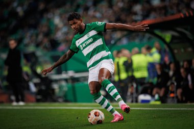 Matheus Reis UEFA Avrupa Ligi 'nde Sporting CP ve BSC Young Boys arasında oynanan Estadio Jose Alvalade, Lizbon, Portekiz maçında. (Maciej Rogowski)