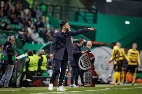 Ruben Amorim UEFA Avrupa Ligi 'nde Sporting CP ve BSC Young Boys arasında oynanan Estadio Jose Alvalade, Lizbon, Portekiz maçında. (Maciej Rogowski)