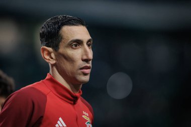 Portekiz, Lizbon 'daki Estadio Jose Alvalade' de Sporting CP ve SL Benfica arasında oynanan Taca de Portugal maçında Angel Di Maria yarı final maçı sırasında. (Maciej Rogowski)