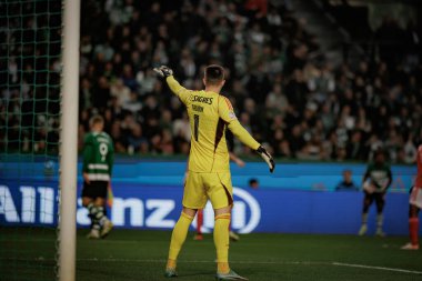Portekiz 'in başkenti Lizbon' da Estadio Jose Alvalade 'de bulunan Sporting CP ve SL Benfica arasında oynanan Taca de Portugal maçında Anatoliy Trubin. (Maciej Rogowski)