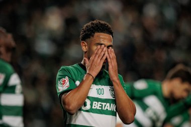 Portekiz 'in başkenti Lizbon' daki Estadio Jose Alvalade 'de bulunan Sporting CP ve SL Benfica arasında oynanan Taca de Portugal maçında Marcus Edwards. (Maciej Rogowski)