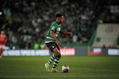Portekiz 'in başkenti Lizbon' da Estadio Jose Alvalade 'de bulunan Sporting CP ve SL Benfica arasında oynanan Taca de Portugal maçında Geny Catamo. (Maciej Rogowski)