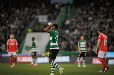Portekiz 'in başkenti Lizbon' da Estadio Jose Alvalade 'de bulunan Sporting CP ve SL Benfica arasında oynanan Taca de Portugal maçında Geny Catamo. (Maciej Rogowski)