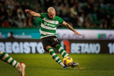 Liga Portekiz 'de Nuno Santos, Sporting CP ile GD Estoril Praia, Estadio Jose Alvalade, Lizbon, Portekiz arasında oynanan 23 / 24 maçında. (Maciej Rogowski)