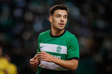 Portekiz Ligi maçında Pedro Goncalves, Sporting CP ile GD Estoril Praia, Estadio Jose Alvalade, Lizbon, Portekiz arasında 23 / 24 maç oynadı. (Maciej Rogowski)