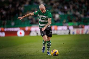 Liga Portekiz 'de Nuno Santos, Sporting CP ile GD Estoril Praia, Estadio Jose Alvalade, Lizbon, Portekiz arasında oynanan 23 / 24 maçında. (Maciej Rogowski)