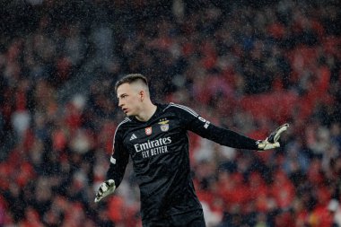 Anatoliy Trubin UEFA Avrupa Ligi sırasında SL Benfica ile Rangers FC arasında oynanan 23 / 24 maçında Estadio Da Luz, Lizbon, Portekiz 'de. (Maciej Rogowski)