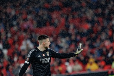 Anatoliy Trubin UEFA Avrupa Ligi sırasında SL Benfica ile Rangers FC arasında oynanan 23 / 24 maçında Estadio Da Luz, Lizbon, Portekiz 'de. (Maciej Rogowski)
