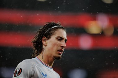 UEFA Avrupa Ligi sırasında SL Benfica ile Rangers FC arasında oynanan maçta Fabio Silva, Estadio Da Luz, Lizbon, Portekiz 'de. (Maciej Rogowski)