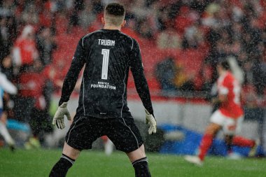 Anatoliy Trubin UEFA Avrupa Ligi sırasında SL Benfica ile Rangers FC arasında oynanan 23 / 24 maçında Estadio Da Luz, Lizbon, Portekiz 'de. (Maciej Rogowski)