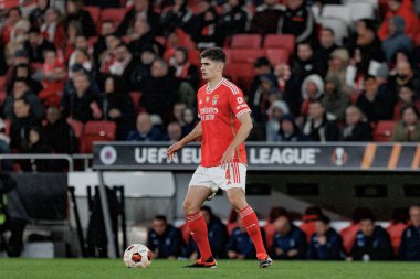 Antonio Silva UEFA Avrupa Ligi sırasında SL Benfica ile Rangers FC arasında oynanan maçta Estadio Da Luz, Lizbon, Portekiz 'de oynandı. (Maciej Rogowski)