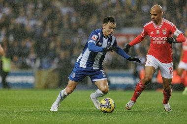 Portekiz 'in Porto şehrindeki Estadio Do Dragao' da FC Porto ile SL Benfica arasında oynanan Liga maçında Pepe Joao Mario. (Maciej Rogowski)