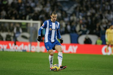 Portekiz 'in Porto şehrinde Estadio Do Dragao' da FC Porto ile SL Benfica arasında oynanan Liga Portekiz maçı sırasında Pepe. (Maciej Rogowski)