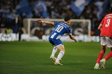 Francisco Conceicao Liga Portekiz maçı sırasında Portekiz 'in Porto şehrinde Estadio Do Dragao' da FC Porto ve SL Benfica arasında oynanmıştır. (Maciej Rogowski)