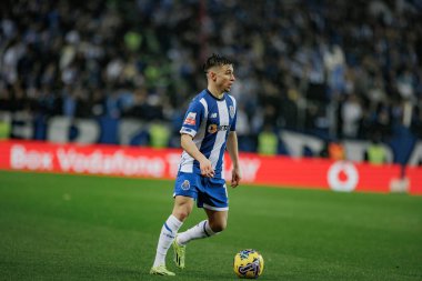 Francisco Conceicao Liga Portekiz maçı sırasında Portekiz 'in Porto şehrinde Estadio Do Dragao' da FC Porto ve SL Benfica arasında oynanmıştır. (Maciej Rogowski)