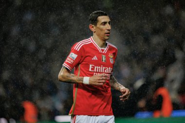 Portekiz 'deki Estadio Do Dragao' da FC Porto ve SL Benfica arasında oynanan Liga Portekiz maçı sırasında Angel Di Maria. (Maciej Rogowski)