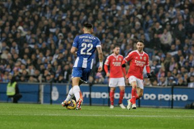 Portekiz Ligi maçında Alan Varela FC Porto ve SL Benfica arasında Estadio Do Dragao, Porto, Portekiz 'de oynandı. (Maciej Rogowski)