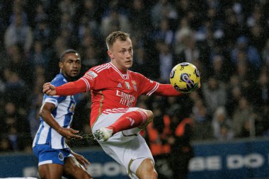 Porto, Portekiz 'deki Estadio Do Dragao' da FC Porto ve SL Benfica arasında oynanan Liga Portekiz maçı sırasında Casper Tengstedt. (Maciej Rogowski)