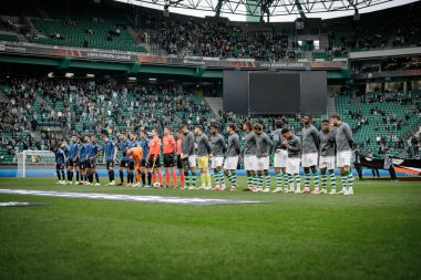 Her iki takım da UEFA Avrupa Ligi sırasında Portekiz 'deki Estadio Jose Alvalade' de Sporting CP ve Atalanta BC arasında oynanan 23 / 24 maçı izledi. (Maciej Rogowski)