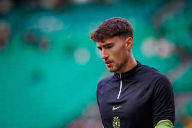 Franco Israel, Portekiz 'in Lizbon şehrindeki Estadio Jose Alvalade' de oynanan UEFA Avrupa Ligi karşılaşmasında Sporting CP ve Atalanta BC arasında oynamıştır. (Maciej Rogowski)