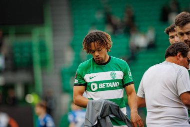 Koba Koindredi UEFA Avrupa Ligi maçı sırasında Portekiz 'in Lizbon şehrinde Estadio Jose Alvalade' de Sporting CP ve Atalanta BC arasında oynanmıştır. (Maciej Rogowski)