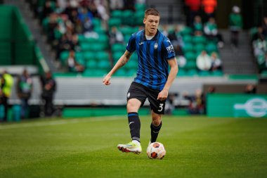 Emil Holm, Portekiz, Lizbon 'daki Estadio Jose Alvalade' de Sporting CP ve Atalanta BC arasında oynanan UEFA Avrupa Ligi maçı sırasında. (Maciej Rogowski)