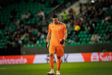 Juan Musso, Portekiz 'in Lizbon şehrindeki Estadio Jose Alvalade' de oynanan UEFA Avrupa Ligi karşılaşmasında Sporting CP ve Atalanta BC arasında oynamıştır. (Maciej Rogowski)