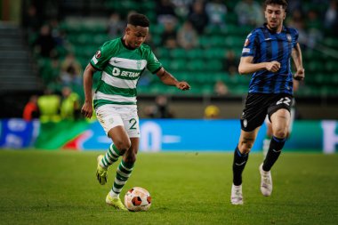 UEFA Avrupa Ligi maçında CP ve Atalanta BC arasında oynanan Estadio Jose Alvalade, Lizbon, Portekiz maçında Geny Catamo. (Maciej Rogowski)