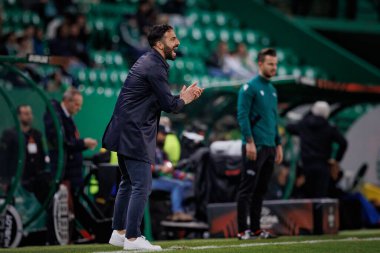 Ruben Amorim, Portekiz, Lizbon 'daki Estadio Jose Alvalade' de Sporting CP ve Atalanta BC arasında oynanan UEFA Avrupa Ligi maçı sırasında. (Maciej Rogowski)