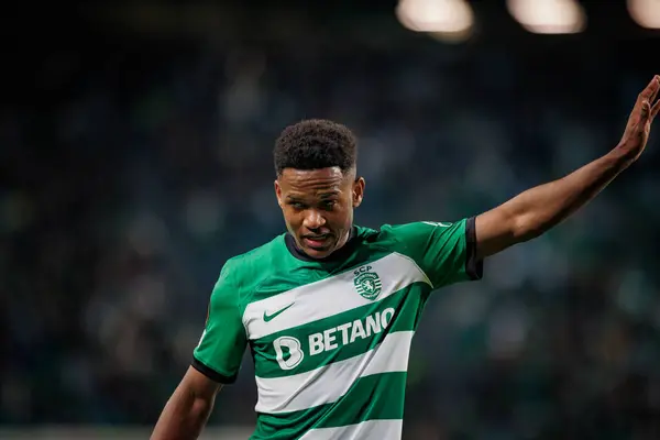 stock image Geny Catamo during UEFA Europa League game between Sporting CP e Atalanta BC at Estadio Jose Alvalade, Lisbon, Portugal. (Maciej Rogowski)