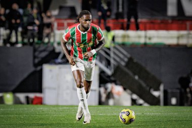 Liga Portekiz maçında Kialanda Gaspar CF Estrela Amadora ve Casa Pia AC arasında Estadio Jose Gomes, Amadora, Lizbon, Portekiz 'de oynanan 23 / 24 maçında. (Maciej Rogowski)