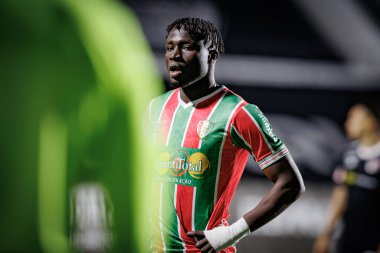 Liga Portekiz maçında Regis Ndo CF Estrela Amadora ve Casa Pia AC arasında Estadio Jose Gomes, Amadora, Lizbon, Portekiz 'de oynanan 23 / 24 maçında. (Maciej Rogowski)