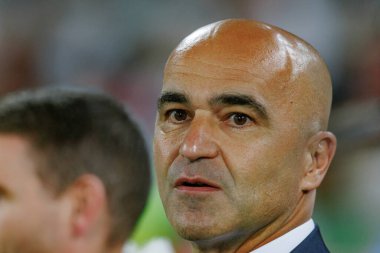 Portekiz ve İsveç milli takımı Estadio Dom Afonso Henriques, Guimaraes, Portekiz milli takımı arasındaki dostça uluslararası maç sırasında Roberto Martinez. (Maciej Rogowski)