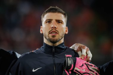 Ruben Dias, Portekiz ve İsveç milli takımı Estadio Dom Afonso Henriques, Guimaraes, Portekiz milli takımı arasında oynanan uluslararası dostluk maçı sırasında. (Maciej Rogowski)