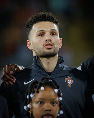 Portekiz ve İsveç milli takımları Estadio Dom Afonso Henriques, Guimaraes, Portekiz arasında oynanan uluslararası dostluk maçı sırasında Goncalo Ramos. (Maciej Rogowski)