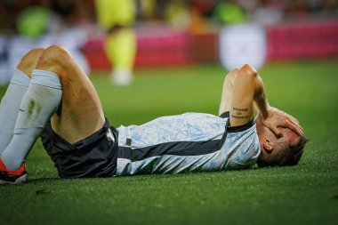 Portekiz ve İsveç milli takımları Estadio Dom Afonso Henriques, Guimaraes, Portekiz arasında oynanan uluslararası dostluk maçı sırasında Joao Palhinha. (Maciej Rogowski)