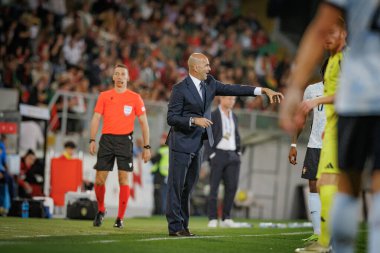 Portekiz ve İsveç milli takımı Estadio Dom Afonso Henriques, Guimaraes, Portekiz milli takımı arasındaki dostça uluslararası maç sırasında Roberto Martinez. (Maciej Rogowski)