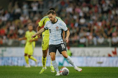 Portekiz ve İsveç milli takımı Estadio Dom Afonso Henriques, Guimaraes, Portekiz milli takımı arasında oynanan uluslararası dostluk maçı sırasında Bernardo Silva. (Maciej Rogowski)