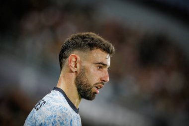 Bruno Fernandes, Portekiz ve İsveç milli takımı Estadio Dom Afonso Henriques, Guimaraes, Portekiz milli takımı arasında oynanan dostça uluslararası maç sırasında. (Maciej Rogowski)